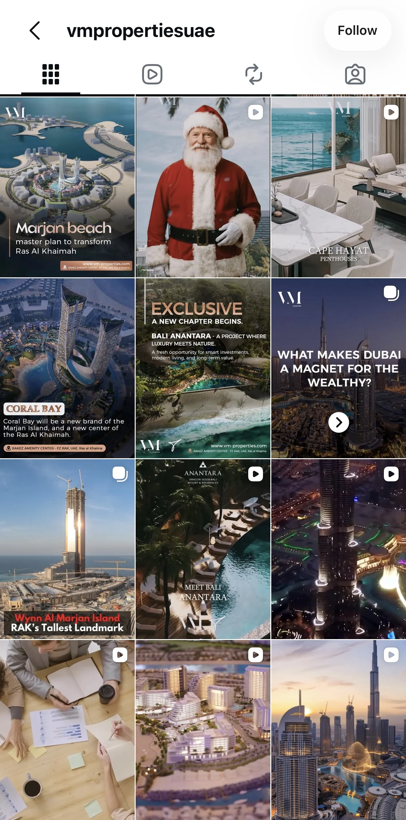 VM Properties Instagram grid
